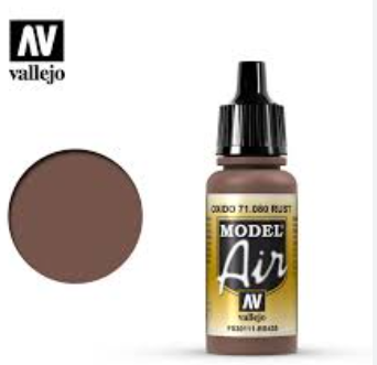 71.080 Rust- Vallejo Model Air -17ml
