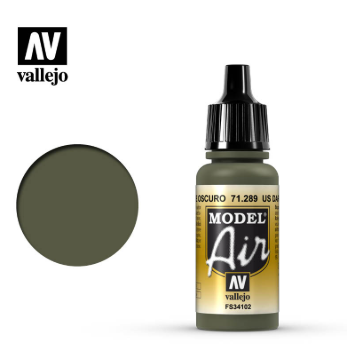 71.289 US Dark Green - Vallejo Model Air - 17ML