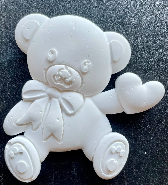 Resinite - (Eco resin) Large Teddy Bear holding Heart