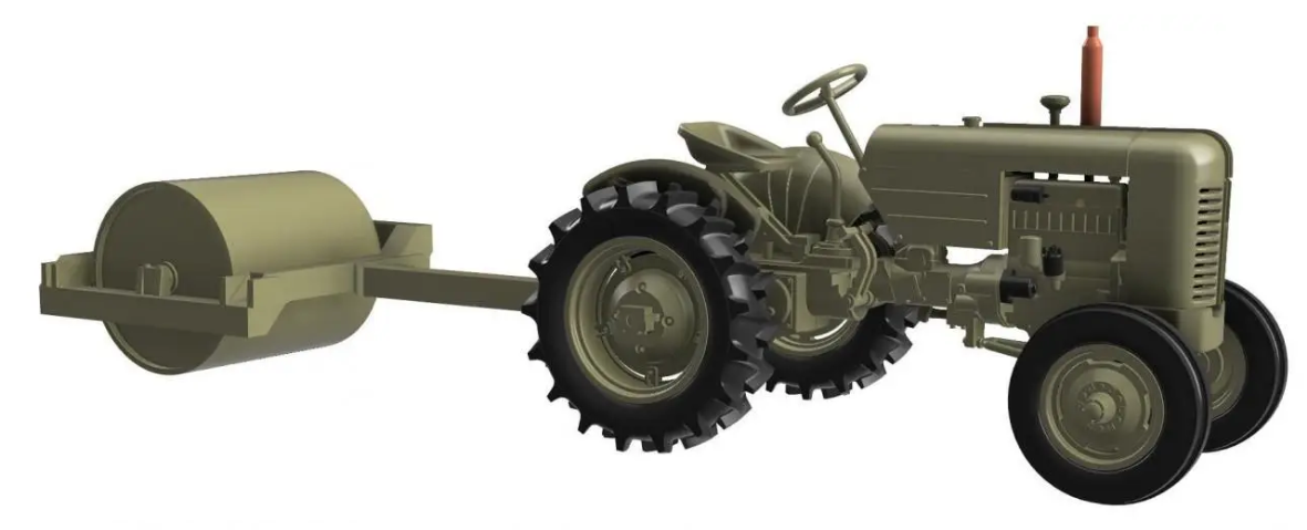 TM72001 - Thunder Model - 1/72 - US Army TRACTOR VAI with FIELD COMPACTION ROLLER - 2kits edition - with TRACTOR VAC conversion included