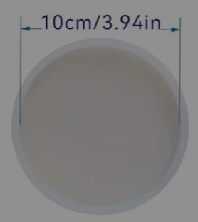 1Pc - Deep Round Coater Mould - 10cm x 1cm
