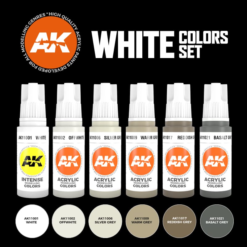 AK11609 -  WHITE COLORS SET