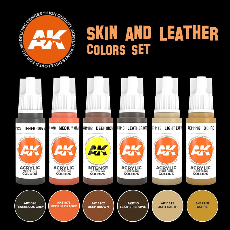 AK11613 - SKIN AND LEATHER COLORS SET