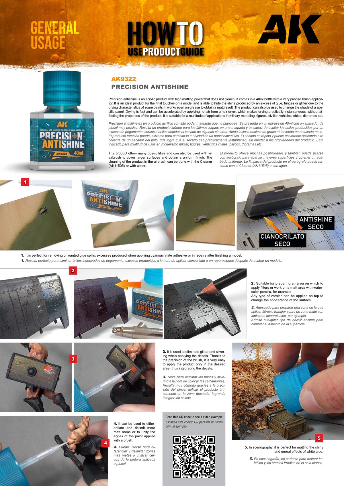 AK9322 - Precision Antishine - 40ml