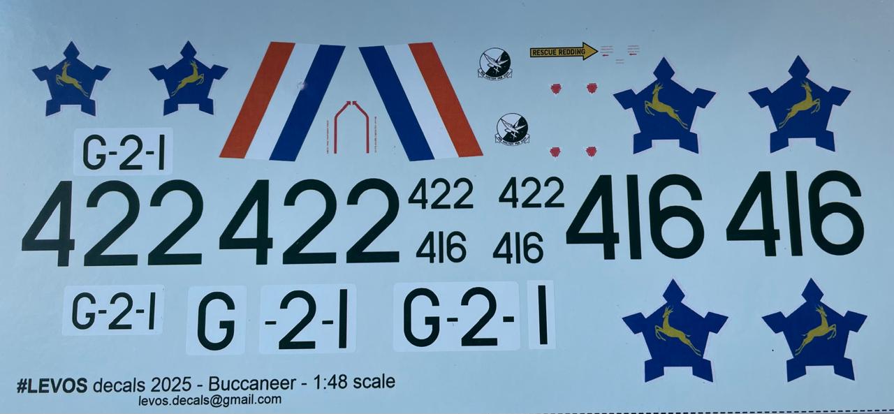 1/48 SAAF Buccaneer - EXCLUDING Underlay