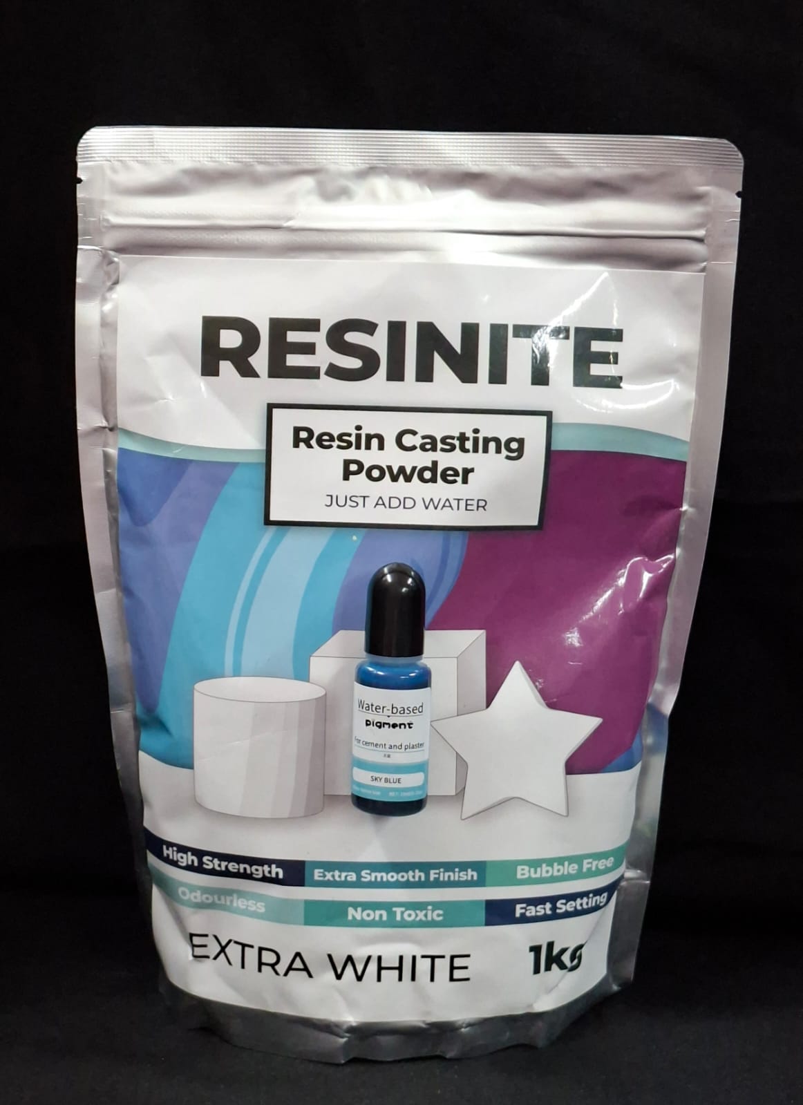 CRAZY SPECIAL!! 1KG Resinite and receive a FREE Sky blue Liquid pigment!