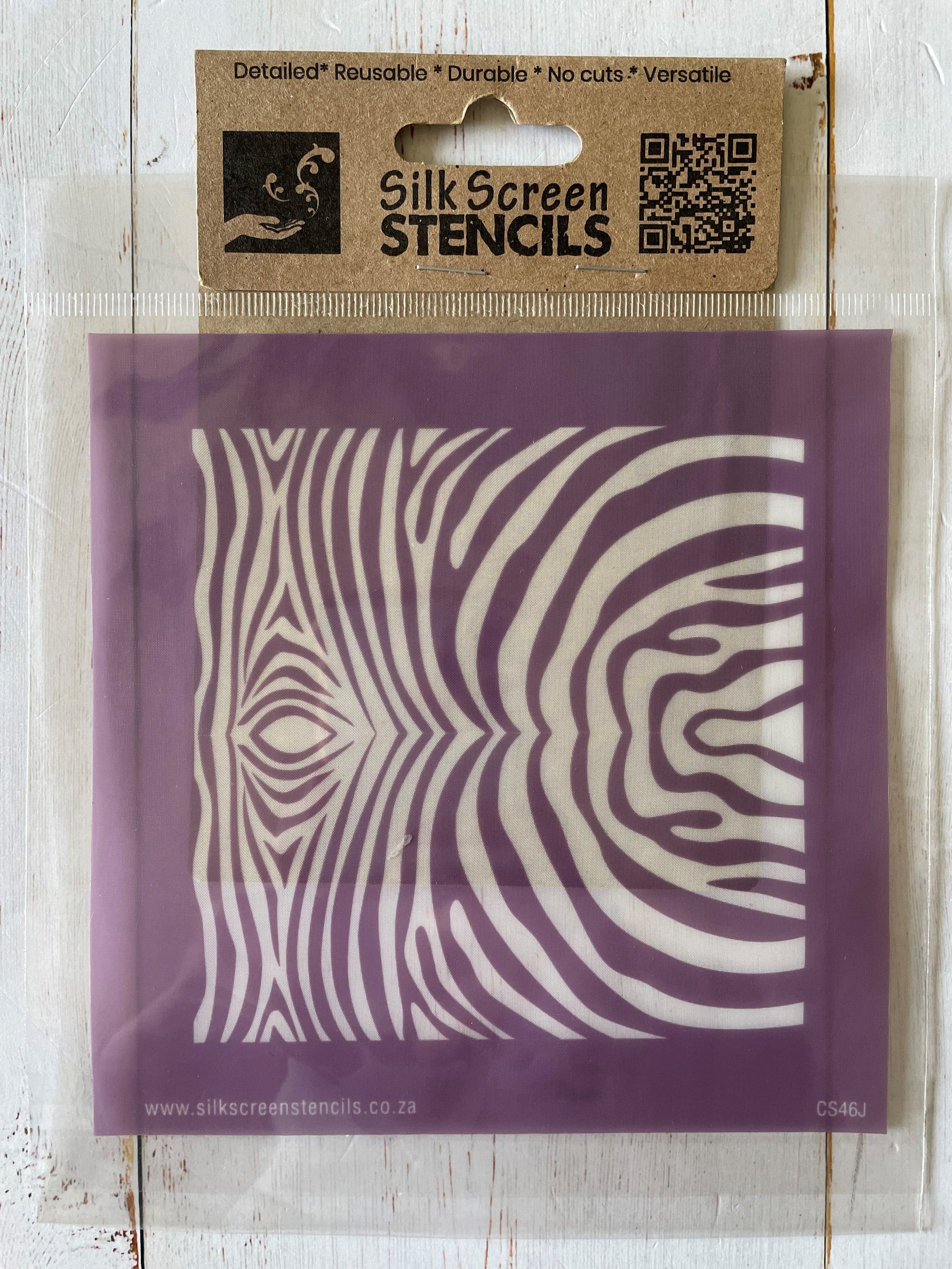 SQ Pattern Zebra - J (131mm x 139mm)