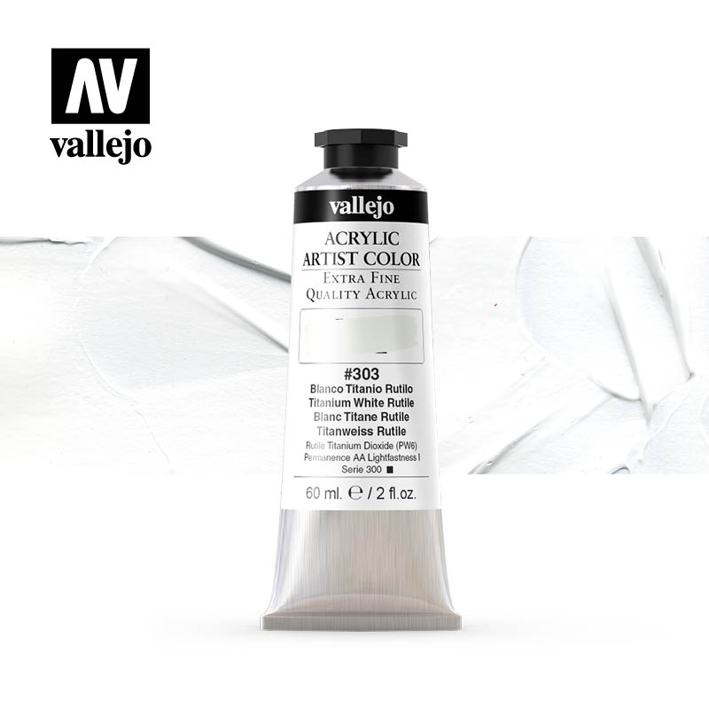 16.303 - Acrylic Artist Color - Titanium White Rutile - 60 ml