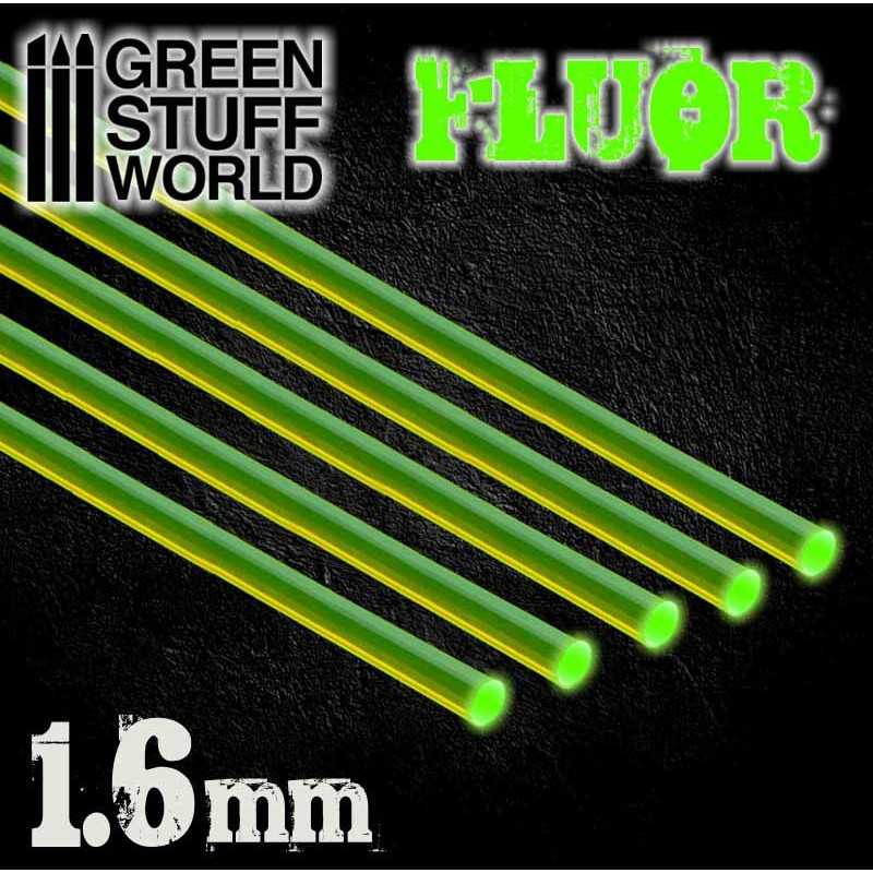 9248 - Fluor Green Acrylic Profile 1.6mm (pack x5)