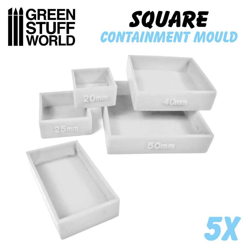 2141 - Containment Moulds for Square Bases x 5