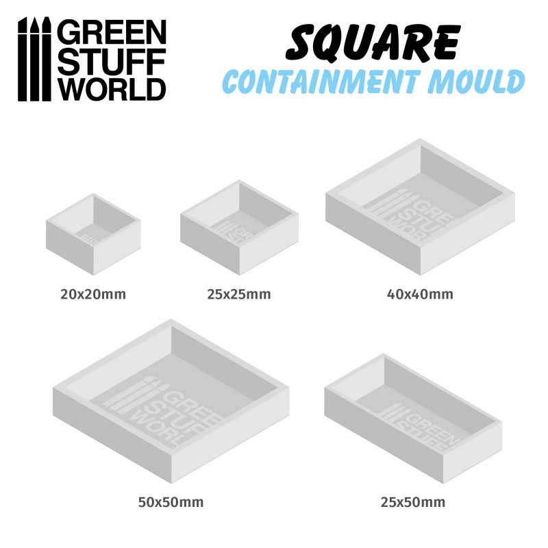 2141 - Containment Moulds for Square Bases x 5