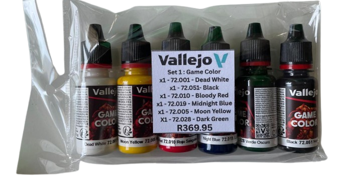 Vallejo Set 1: Game Color x6 colors