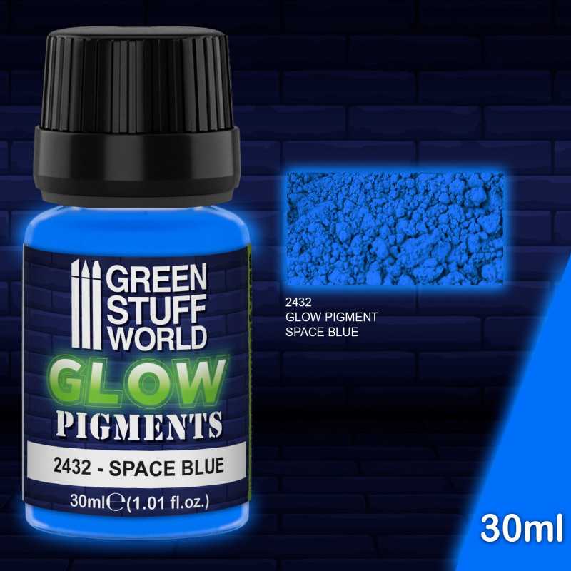 2432 - Glow in the Dark Pigment - Space Blue - 30 ml