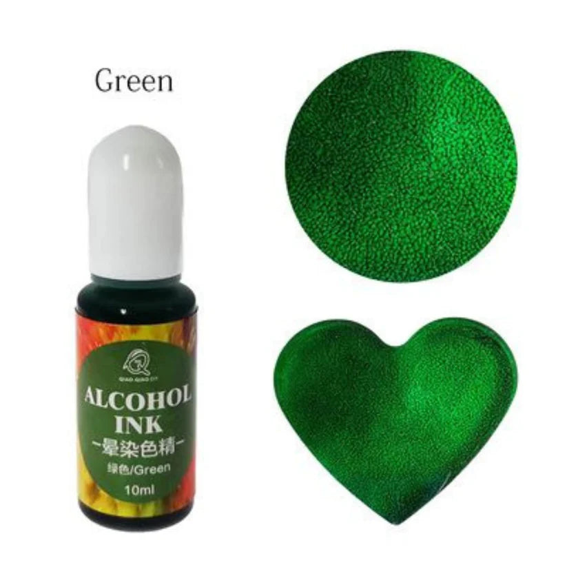 Green - Low viscosity - Alcohol ink - 10ml