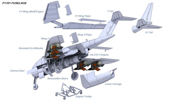 DW32002 - 1/32 Messershmitt P.1101