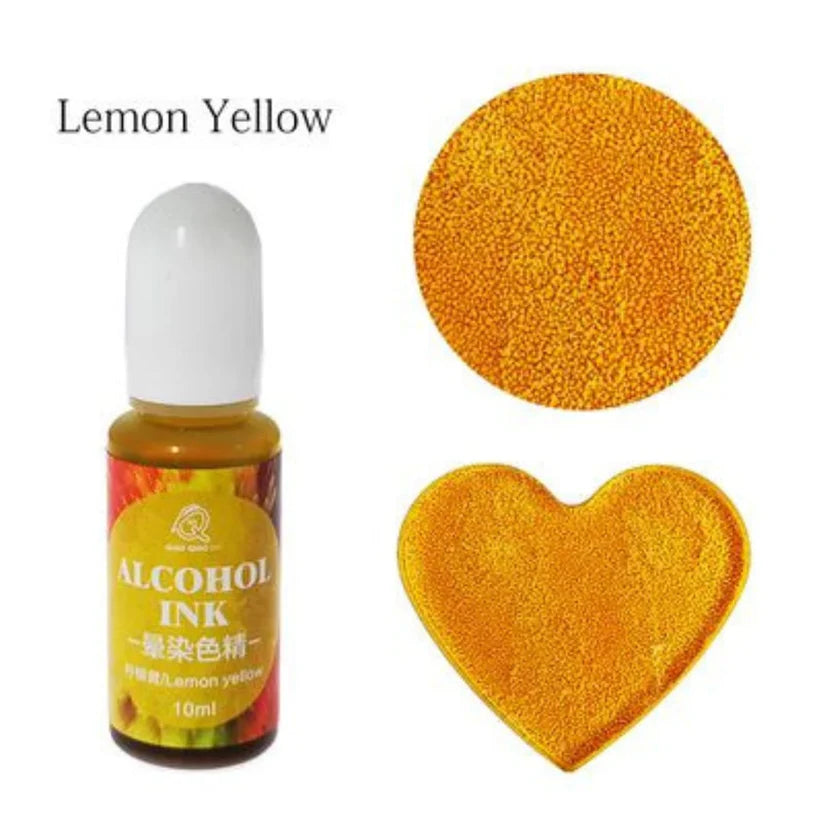 Lemon Yellow - Low viscosity - Alcohol ink - 10ml