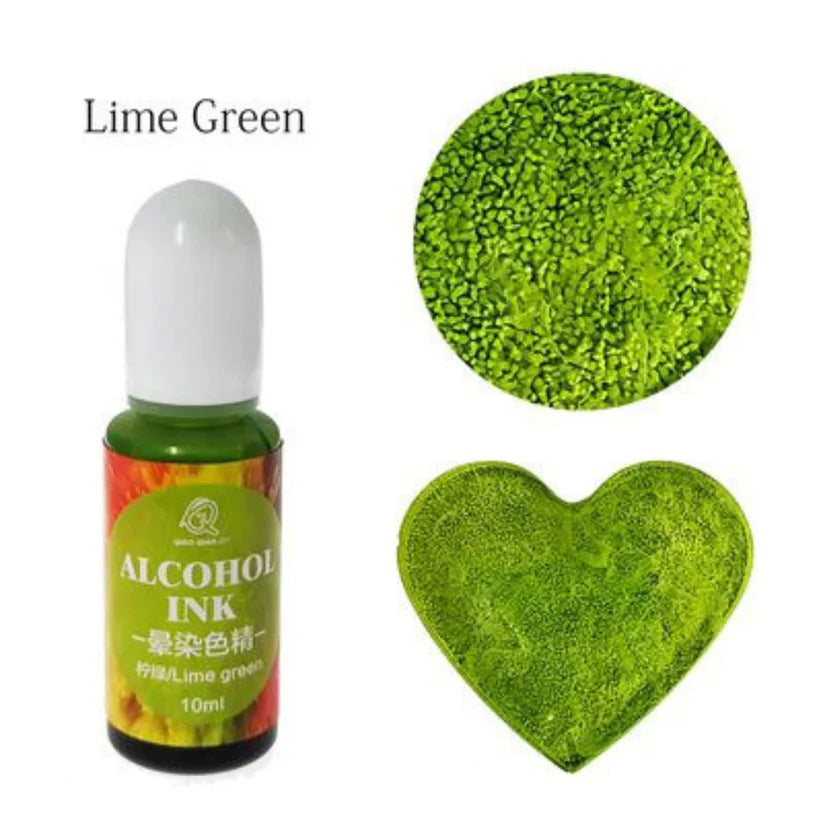 Lime Green - Low viscosity - Alcohol ink - 10ml