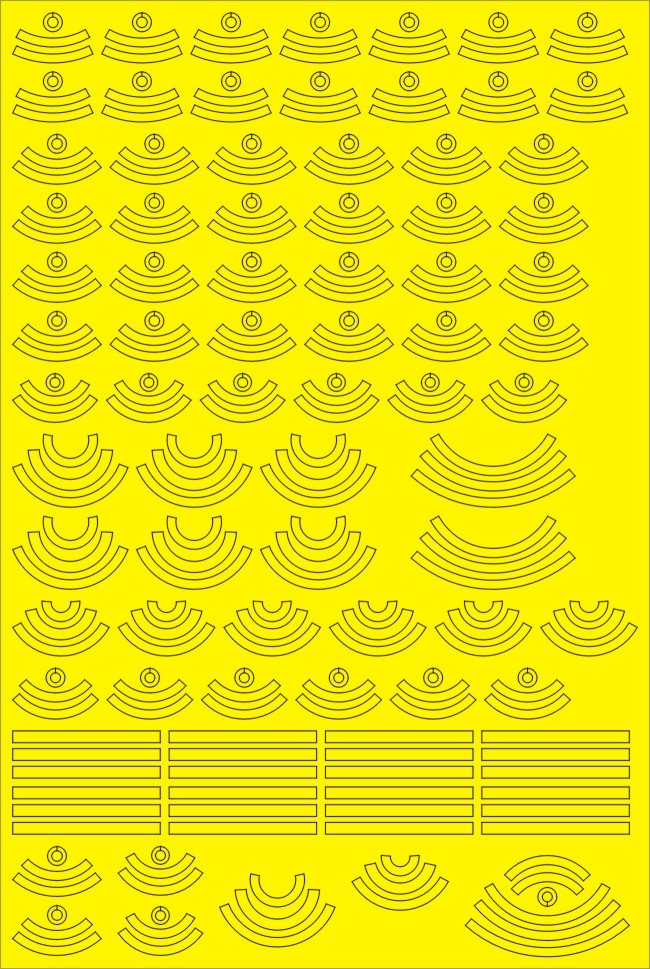 New Ware 0007 - Masking set for Hasegawa 1/48 Aircraft Weapons:A