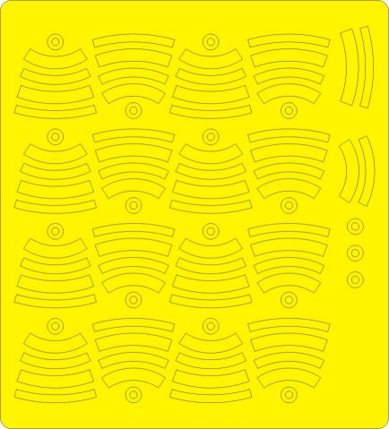 New Ware 0018 - Masking set for HobbyBoss 1/48 Mk.82 bombs for A-6 and A-7 kits