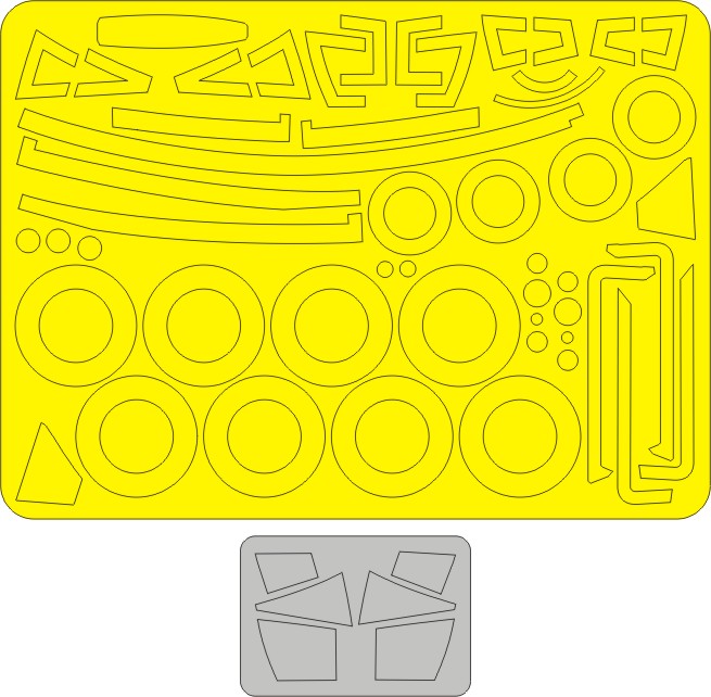 New Ware 0033 - Masking set for AMK 1/48 Mig-31 BM/BSM