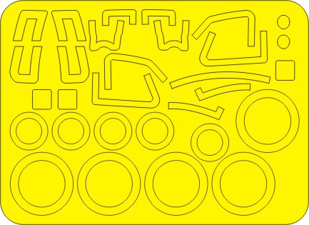 New Ware 0067 - Masking set for Kinetic Model Kits 1/48 S2F grumman S-2E/S-2G tracker BASIC