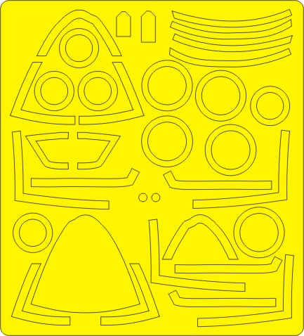 New Ware 0080 - Masking set for Hasegawa 1/48 F/A-18E Super Hornet EXPERT