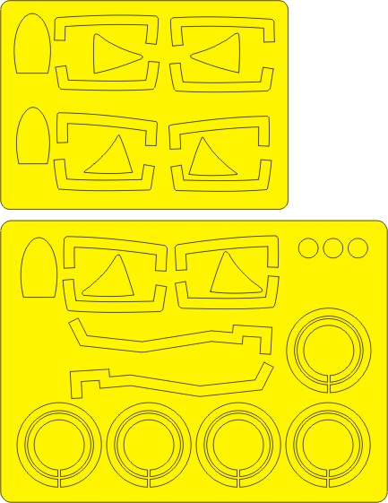 New Ware 0219 - Masking set for Trumpeter 1/48 Su-15 TM Flagon-F EXPERT