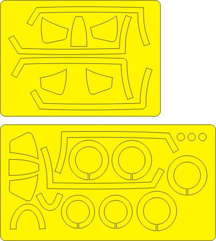 New Ware 0262 - Masking set for Hasegawa 1/48 F-86F-30 Sabre EXPERT