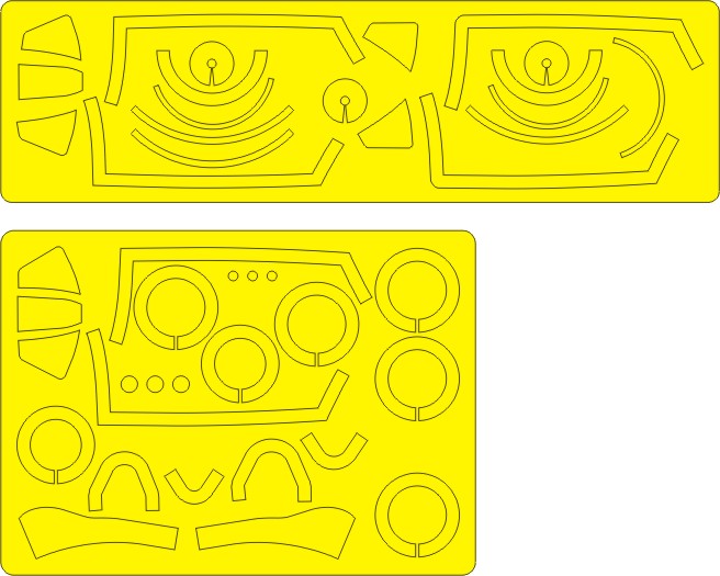 New Ware 0265 - Masking set for Academy 1/48 F-86F and F-86F-30 Sabre EXPERT