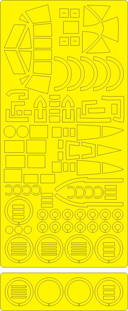 New Ware 0343 - Masking set for Trumpeter 1/48 FW-200C-4 Condor BASIC