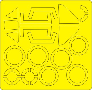 New Ware 0366 - Masking set for Tamiya 1/48 Messerschmitt Me 262 A-1a BASIC