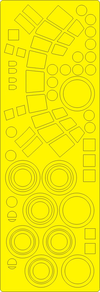 New Ware 0381 - Masking set for Italeri 1/48 C-130 E/J/H, AC-130(U) Hercules BASIC