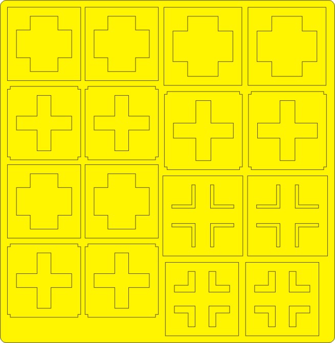 New Ware 0388 - Masking set for Tamiya 1/48 Messerschmitt Bf109G-6 NATIONAL INSIGNIA