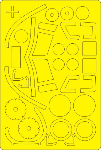 New Ware 0438 - Masking set for Kinetic Model Kits/ Italeri 1/48 E-2C Hawkeye BASIC