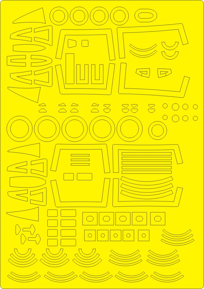 New Ware 0509 - Masking set for Tamiya 1/48 F-14D Tomcat EXPERT