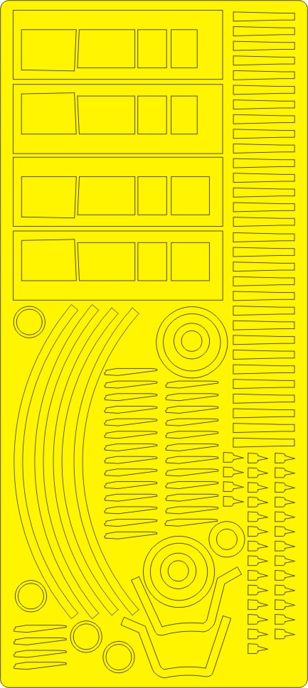 New Ware 0510 - Masking set for Tamiya 1/48 F-14D Tomcat Exhaust Nozzles