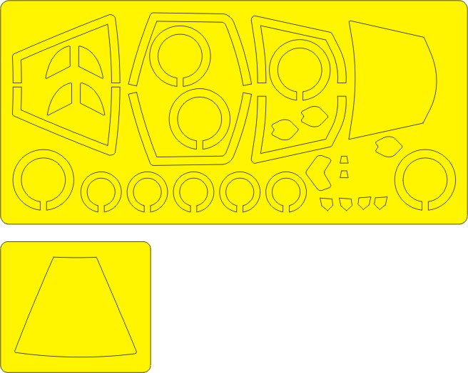 New Ware 0521 - Masking set for Revell 1/48 Dasault Rafale C/M BASIC