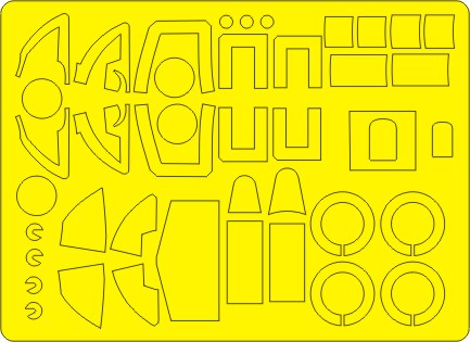 New Ware 0535 - Masking set for Tamiya 1/48 Supermarine Spitfire Mk.I BASIC