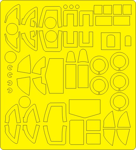 New Ware 0536 - Masking set for Tamiya 1/48 Supermarine Spitfire Mk.I EXPERT