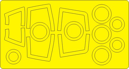 New Ware 0541 - Masking set for Zvezda 1/72 Su-27UB Flanker C BASIC