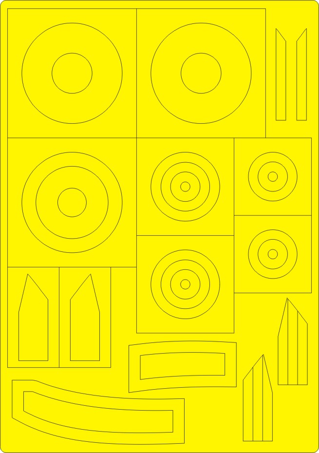 New Ware 0618 - Masking set for Airfix 1/48 Bristol Blenheim Mk.IF NATIONAL INSIGNIA