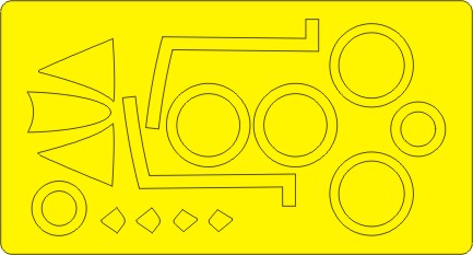 New Ware 0708 - Masking set for Airfix 1/48 Hawker Hunter F.4/F.5/J34, F.6 BASIC