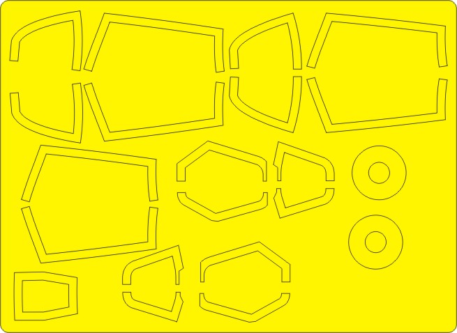 New Ware 0758 - Masking set for G.W.H 1/48 Mig-29 Fulcrum 9-12 EXPERT