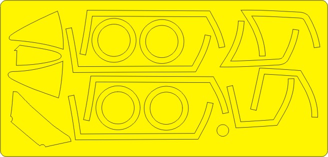 New Ware 0764 - Masking set for Airfix 1/48 H.S. Buccaneer S2 ADVANCED