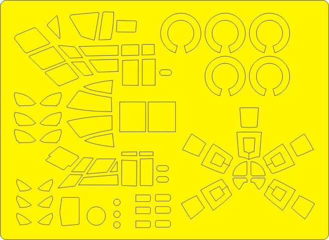New Ware 0837 - Masking set for Airfix 1/48 Bristol Blenheim Mk.I BASIC