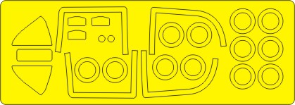 New Ware 0855 - Masking set for Kinetic 1/48 FMA IA 58 Pucara BASIC