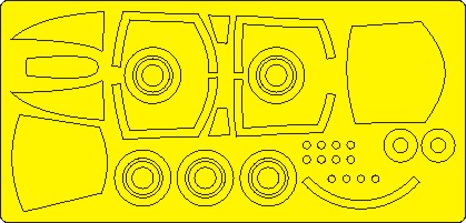 New Ware 0878 - Masking set for Tamiya 1/48 F-4B Phantom II BASIC