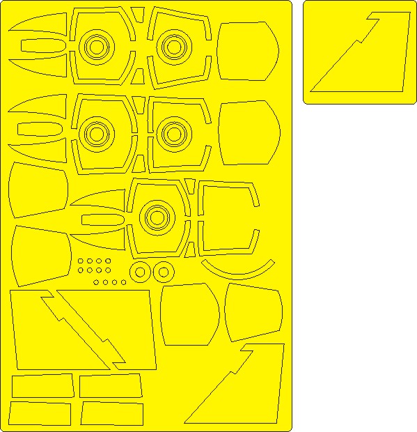 New Ware 0880 - Masking set for Tamiya 1/48 F-4B Phantom II EXPERT