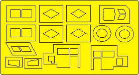 New Ware 0942 - Masking set for Meng 1/48 F-A-18F Super hornet CANOPY SURFACE DETAILS