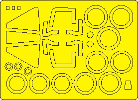 New Ware 0980 - Masking set for Zvezda 1/48 Su-25 Frogfoot BASIC